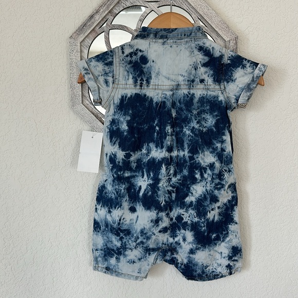 7 for All Mankind • Tie Dye Denim Romper - Picture 5 of 5